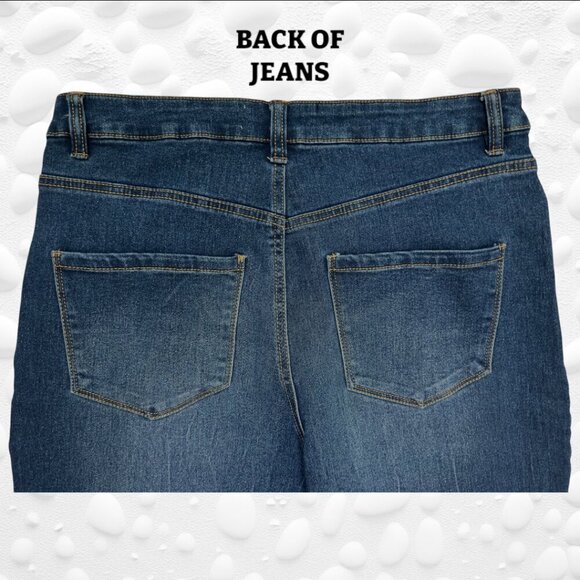 Refuge Blue Flare Jeans with High Waist NWOT Size 11 - Picture 4 of 7